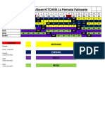 Jadwal Absen KITCHEN La Permata Patisserie