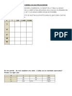 Carrera de Multiplicaciones