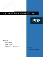 système financier rapport 