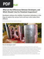 Types of Developers in Penetrant Testing | PDF