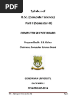 Syllabus of B.Sc. (Computer Science) Part II (Semester-I II)