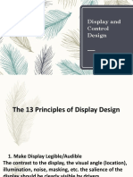 Display and control design principles