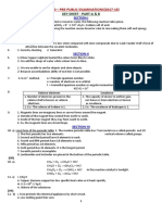 Class-10 - PRE-PUBLIC EXAMINATIONS (2017-18) : Key Sheet - Part-A & B