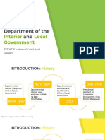 Department of The And: Interior Local Government