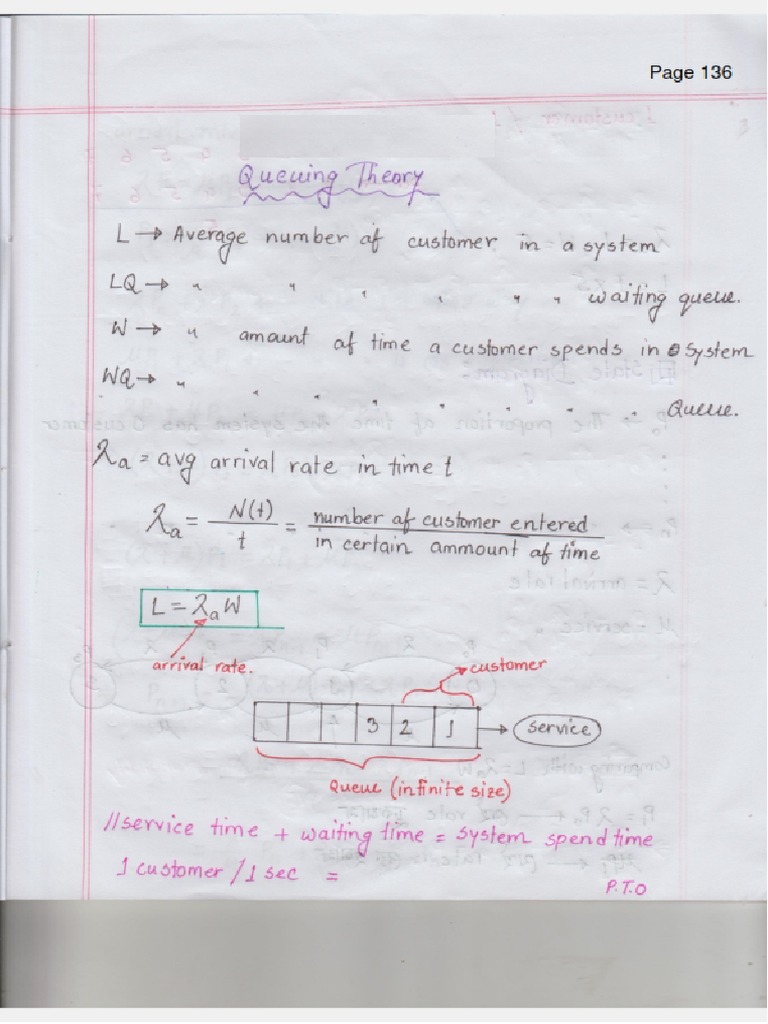 Queueing Theory MM1 Queue | PDF
