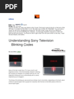 Download Sony Blinking Codes by Kathafi SN43529880 doc pdf