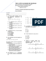 Evaluacion Del III Periodo Matematicas 6