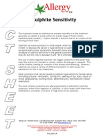 Sulphite Sensitivity