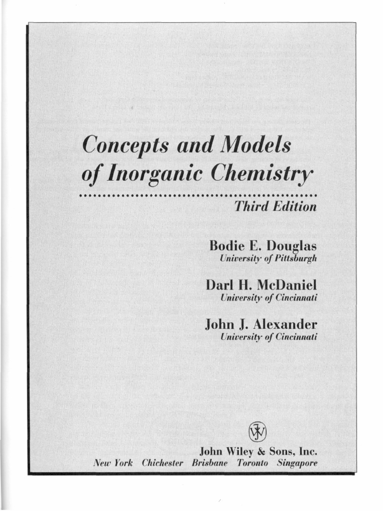 Inorganic Chemistry Concepts and Models | PDF | Coordination Complex ...