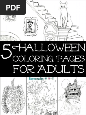 5 Halloween Coloring Pages for Adults.pdf
