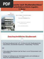 Praesentation Arbeitsplatzsuche Nach Studienabschluss