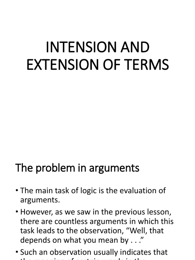 Intension and Extension PDF Logic Grammar