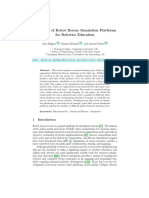 A Review of Robot Rescue Simulation Platforms For Robotics Education