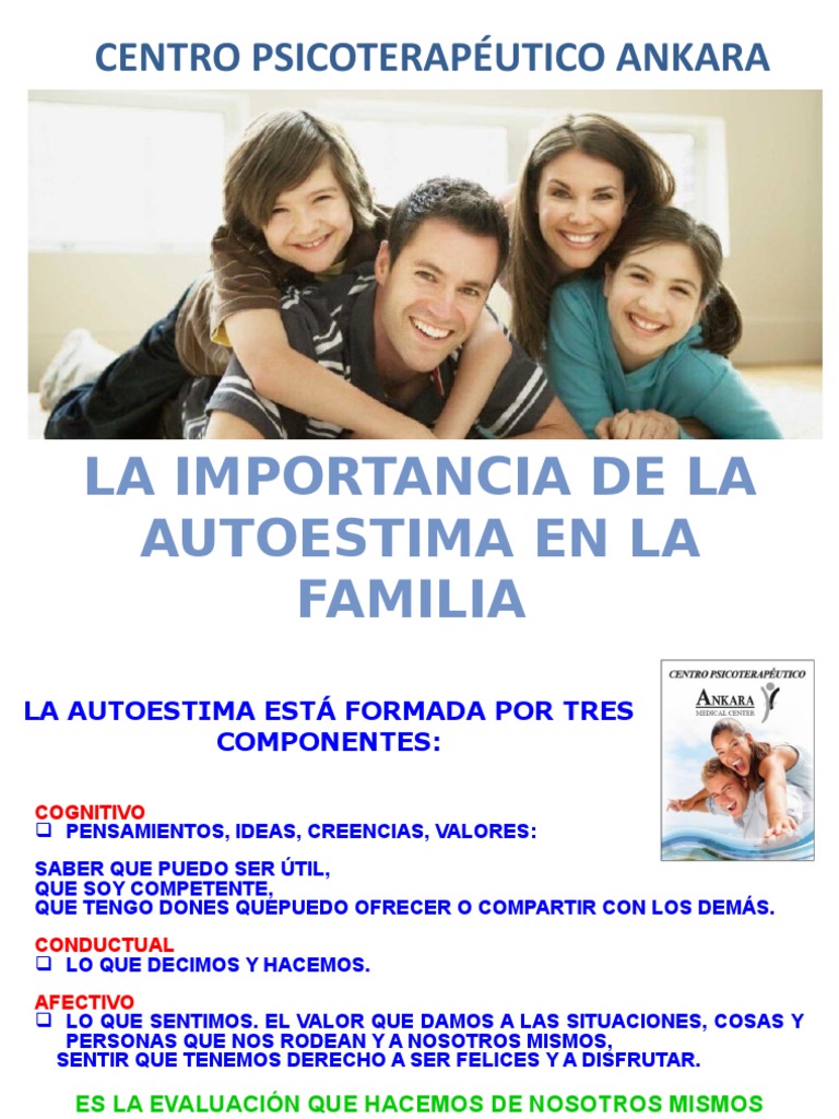 Taller Familia Y Autoestima Pdf Psicología Social Psicología Clínica
