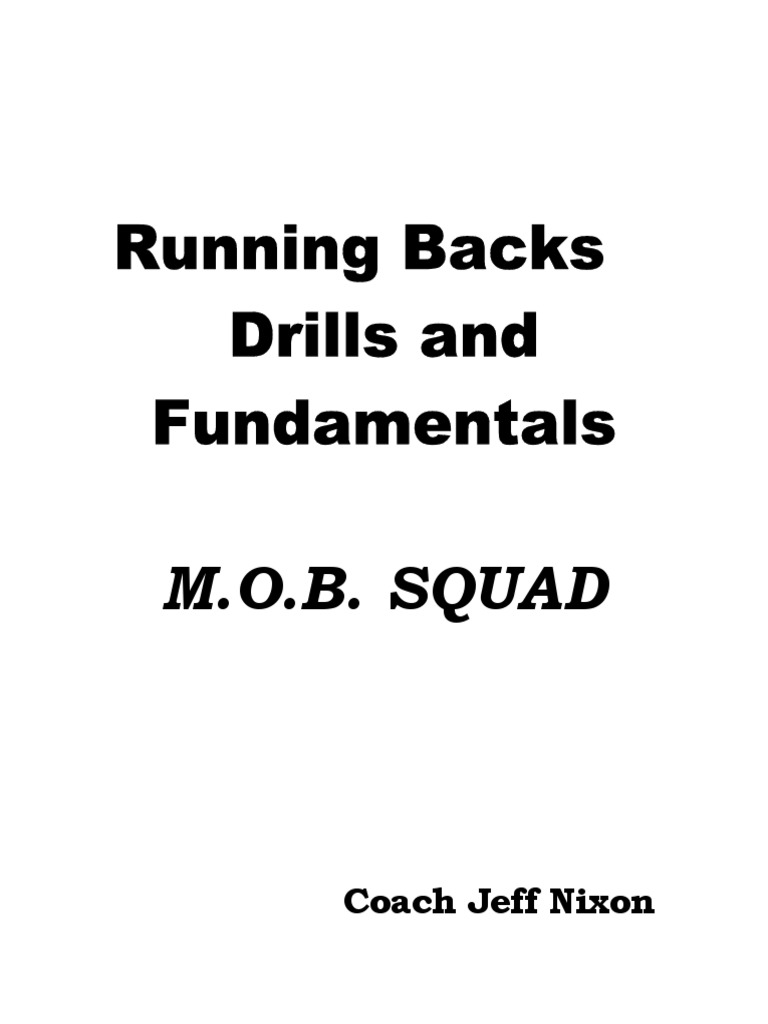Running Back Drills and Fundamentals PDF Association Football Sports