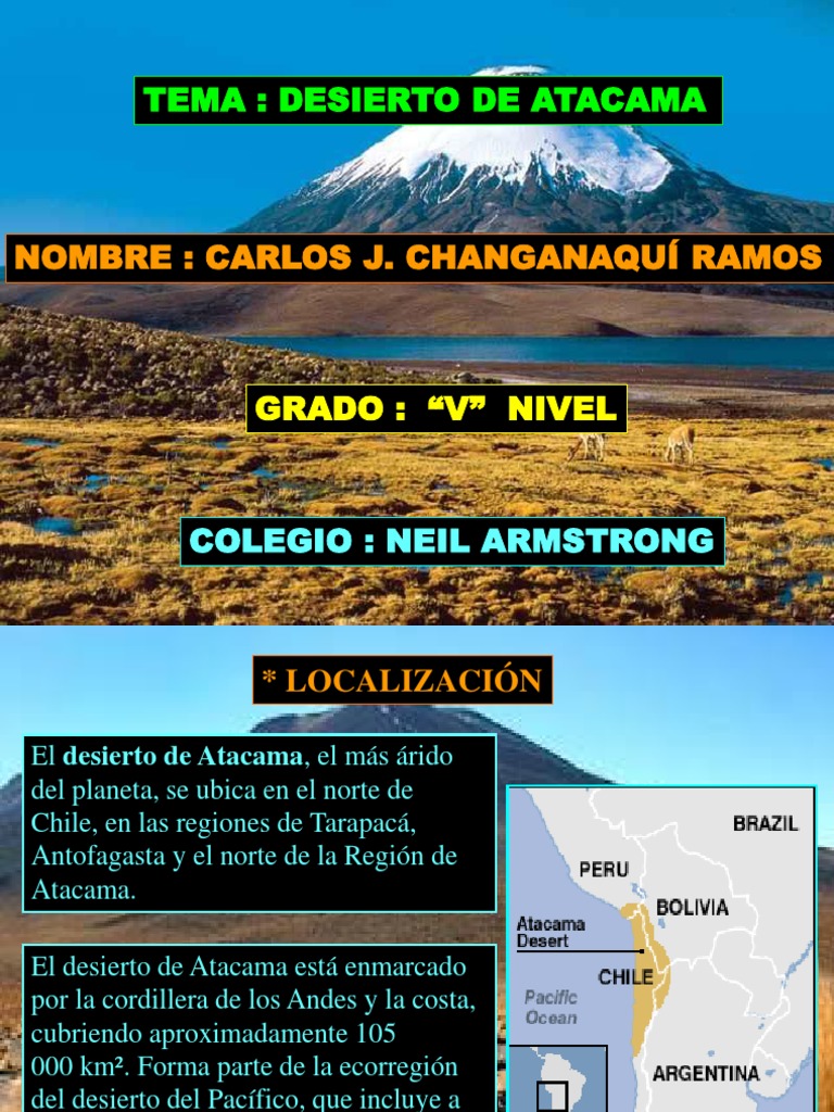 Desierto de Atacama | PDF | Ciencias de la Tierra | Geografía Física