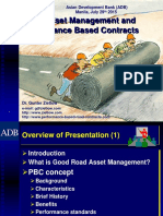 Road Asset Management and Performance Based Contracts: Asian Development Bank (ADB) Manila, July 29 2015