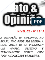 Fato X Opinião Nível 02