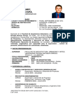 Curriculum Vitae Arquitecto Omar Quezada