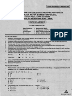 Soal PAS Matematika Wajib Kelas X Tahun 2018-2019 PDF