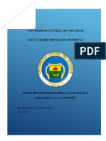 Fundamentos Básicos de Matemática Aplicados A La Economía PDF