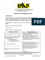 IPAF-MEWP Pre Use Inspection Checklist