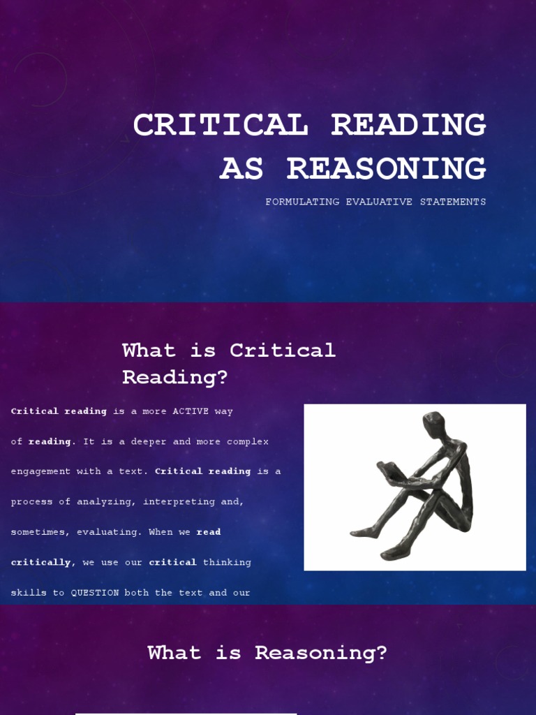 Understanding Critical Reading Skills | PDF | Career & Growth | Self ...