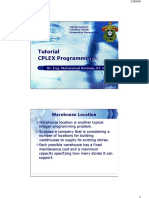 10 Tutorial CPLEX PDF