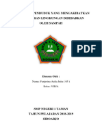 Tugas IPA Pencemaran Lingkungan Akibat Sampah Penduduk