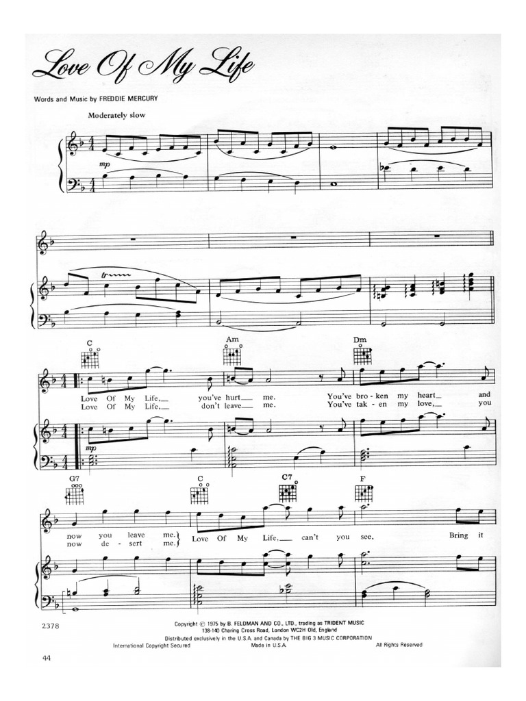 Love of My Life | PDF