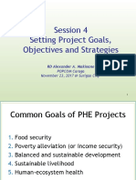 Session 4 Setting Project Goals, Objectives and Strategies: POPCOM Caraga November 23, 2017 at Surigao City