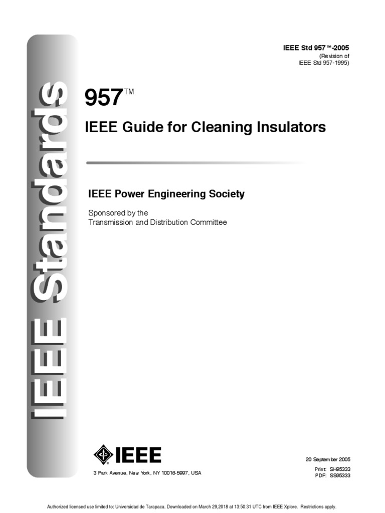 STD 957 | PDF | Insulator (Electricity) | Institute Of Electrical And ...