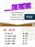 Evaluating Functions DEMO