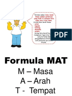 Cara Menghitung Masa, Arah, dan Tempat Dalam Formula MAT