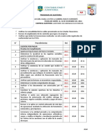 Programas de Trabajo Pasivo y Patrimonio