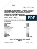 Concertacion de Precios Prensa Del 16-07-19 Al 29-07-19