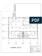 Plano Luminarias Planta Alta.