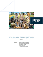 Los Animales en Quechua Español