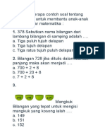 Soal Tentang Matematika KLS 2 SD