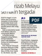 Tanah Rizab Melayu Semakin Tergadai PDF