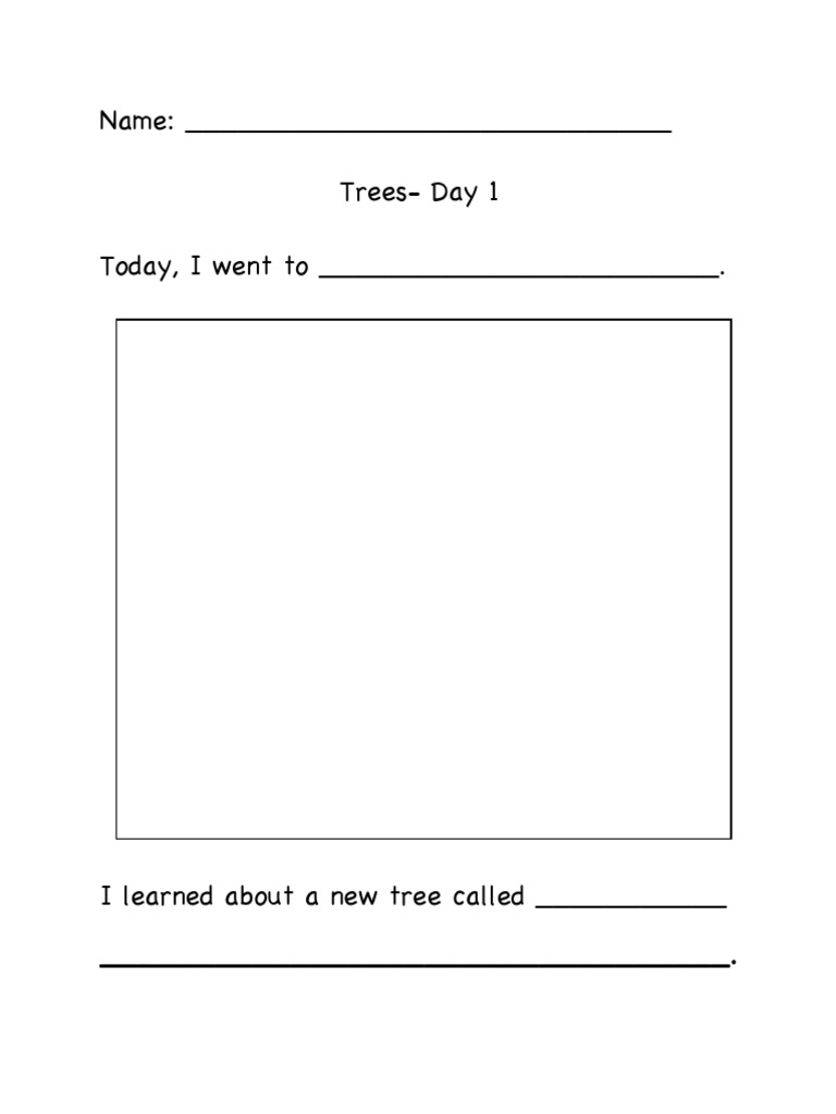Tree Learning Journal Template | PDF