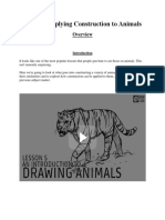 Applying Construction Techniques to Draw Animals