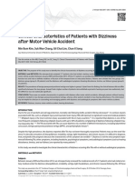 Clinical Characteristics of Patients With Dizziness After Motor Vehicle Accident