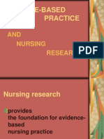 Evidence-Based Practice and Nursing Research