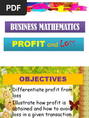 Profit and Loss