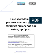 7 Segredos de Pessoas Milionarias Que Ficaram Ricas Por Seu Proprio Esforço Pnl Prosperidade Riqueza