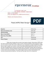 Plastic - HDPE Water Storage Tank - Sintex Type
