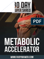 30 Day Super Shred Workout Phase 1 Metabolic Accelerator