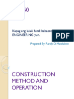 Construction Method and Operation