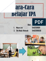 Cara-Cara Belajar IPA